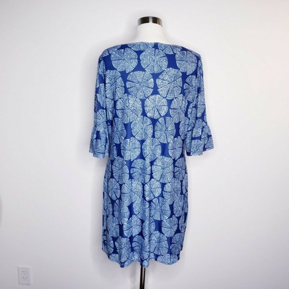 PALM BEACH Blue Sand Dollar UV 50 Shift Dress - Picture 8 of 11